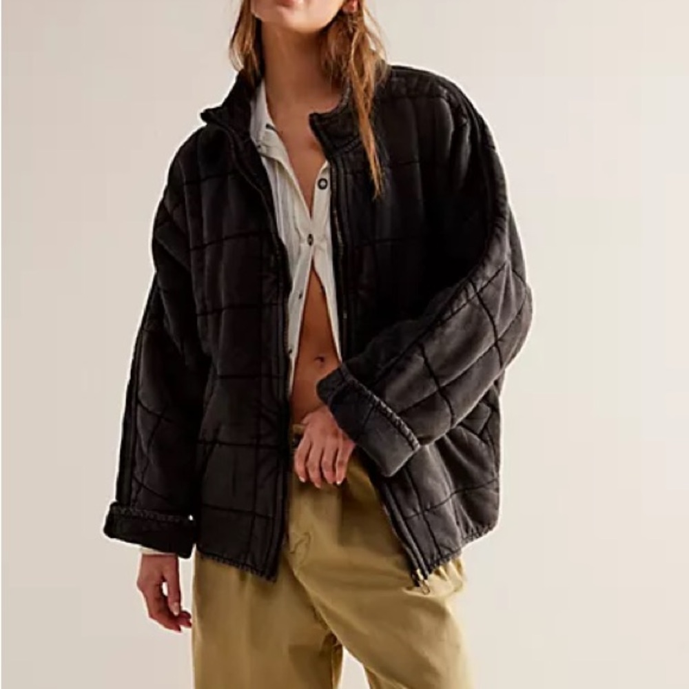 NWOT Large Free People Dolman Quilted Jacket